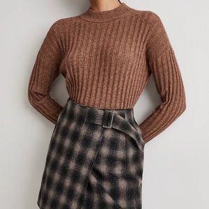 Madewell Ribbed Mock-neck Sweater